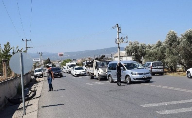 İzmir'deki tehlikeli virajda radar uygulaması