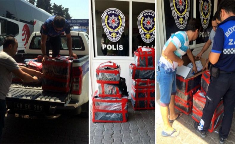 İzmir'den Bodrum'a otobüsle götürülüyordu, el konuldu