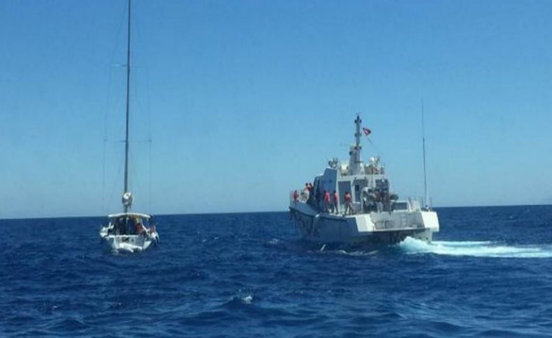 İzmir'den çaldıkları yatla umuda yolculukta yakalandılar