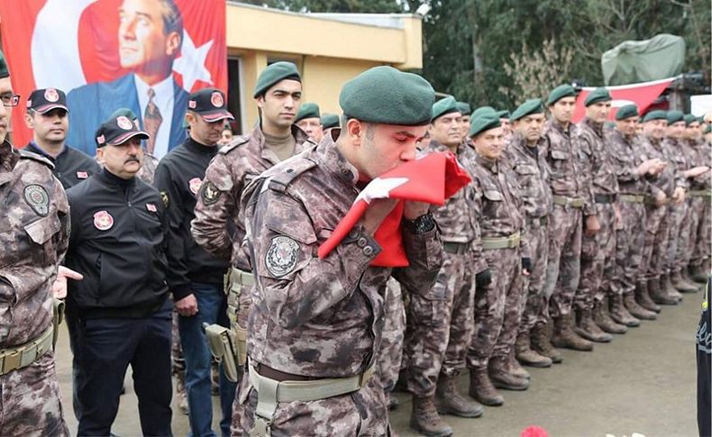 İzmir'den PÖH timi, 'Zeytin Dalı Harekatı' için uğurlandı