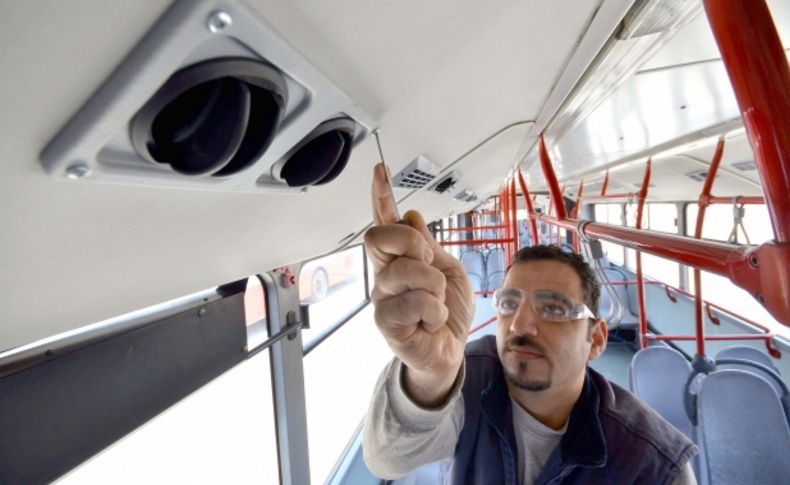 İzmir'de 104 belediye otobüsüne daha klima takılıyor