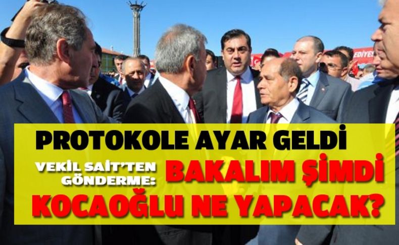 İzmir'deki protokol krizi sonrası vekil ayarı