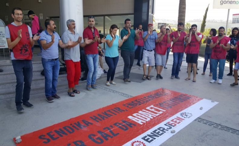 İzmirgaz direnişinde ikinci hafta: Enerji işçilerinden adalet halayı