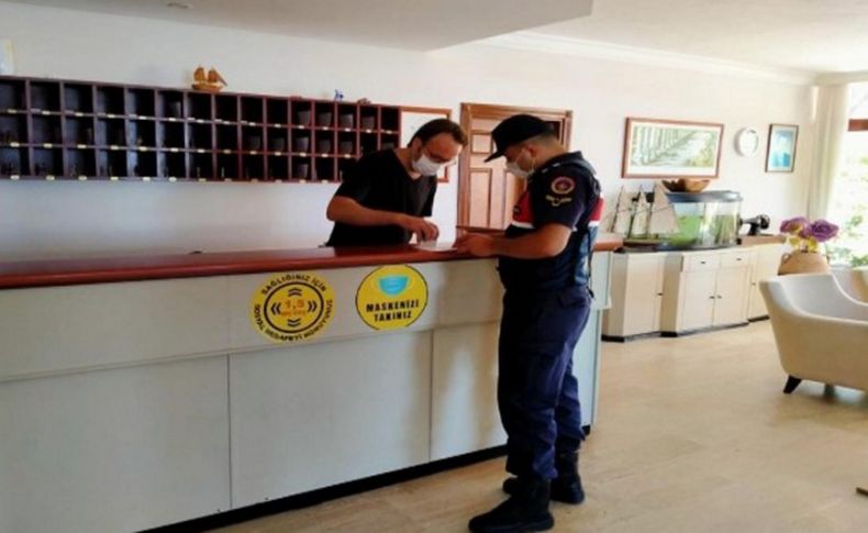 Jandarmadan İzmir'de Kovid-19 denetimleri