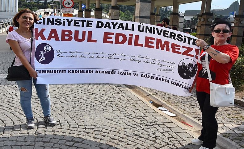 Kadın üniversitesi çalışmasına imzalı tepki