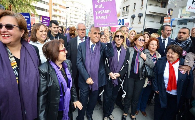 Kadına şiddete İzmir tepkisi