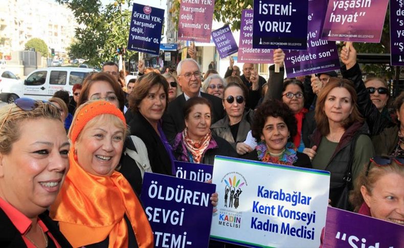 Kadına şiddete, şiddetle 'Hayır'