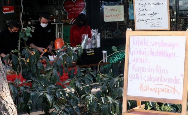 Kafe sahibinden örnek hareket : Tüm geliri çalışanların