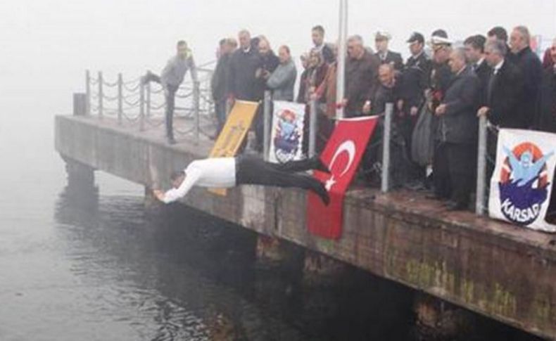 Kahraman başkan dalgıcı böyle kurtardı