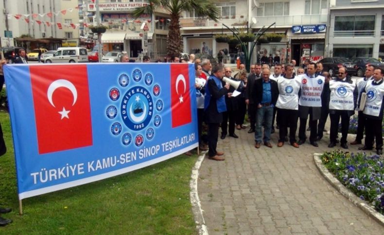 Kamu-Sen Sinop İl Temsiliği'nden emekli maaşlarına tepki