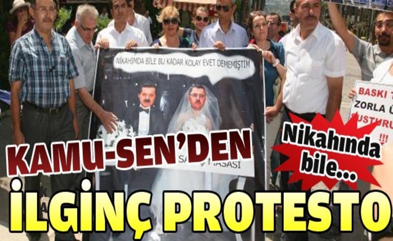 Kamu-Sen'den ilginç protesto