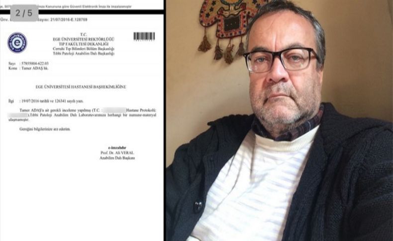 Kanserli hastadan alınan parçaların kaybolduğu iddiası