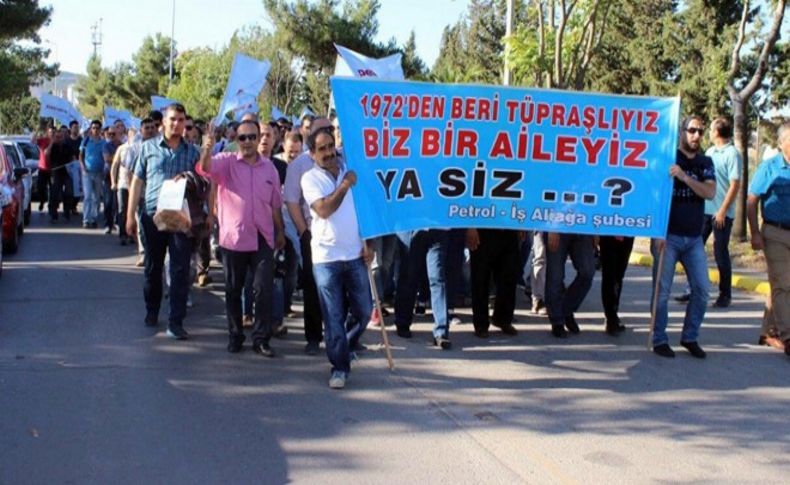 Tüpraş'ta iş yavaşlatma eylemi