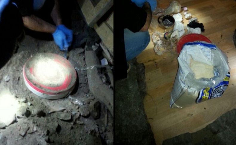 İzmir'de PKK'ya ait 15 kilo patlayıcı ele geçirildi