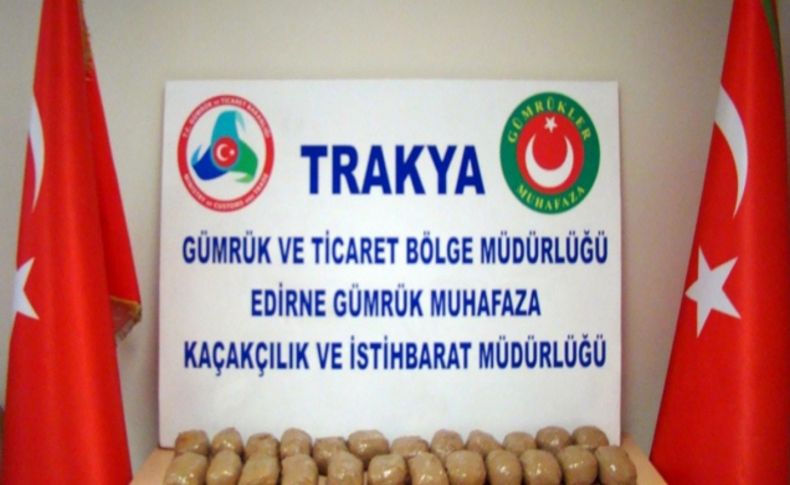 Kapıkule’de 12 kilo 780 gram eroin ele geçirildi