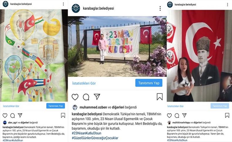 Karabağlar’da çocuklar bayram coşkularını paylaştı