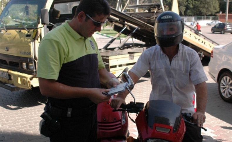Karacabey'de motosikletler denetlendi