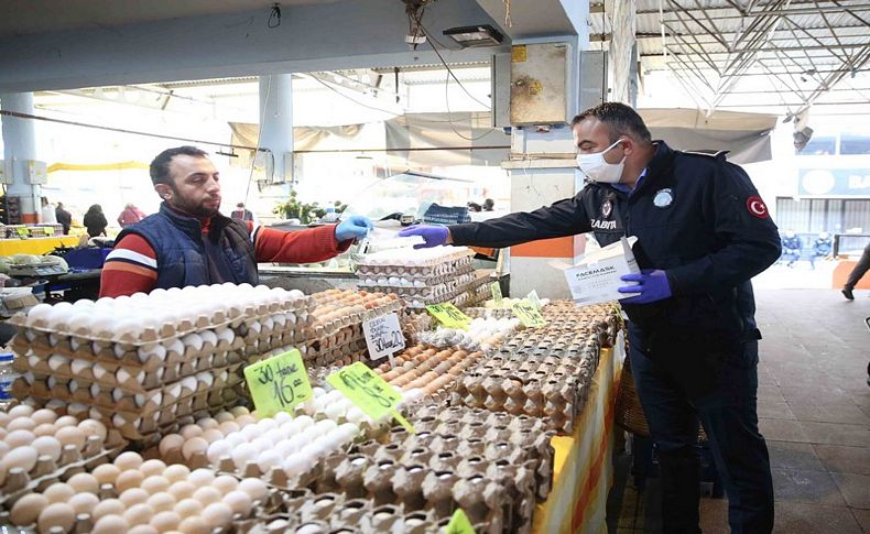 Karşıyaka’nın pazar yerlerinde ‘korona’ denetimi!