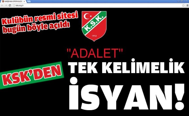 Karşıyaka cephesinden ilginç protesto