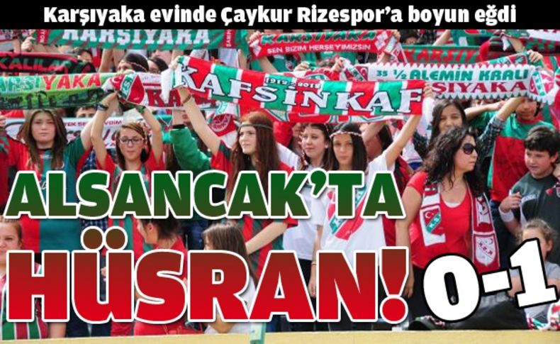 Karşıyaka'ya play-off yolunda Rize darbesi