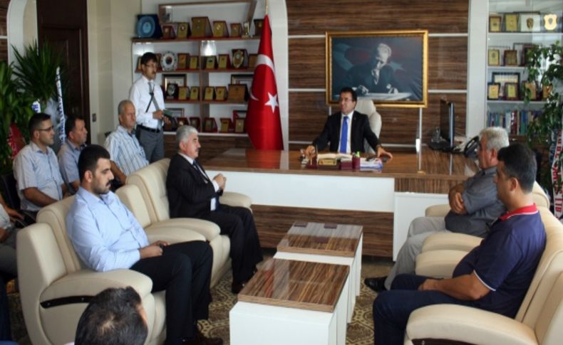 Kaymakam Demiröz'e 'hayırlı olsun' ziyareti