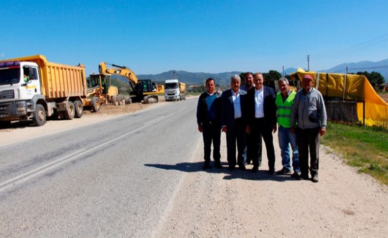 Kaymakçı-Ödemiş yol çalışması başladı