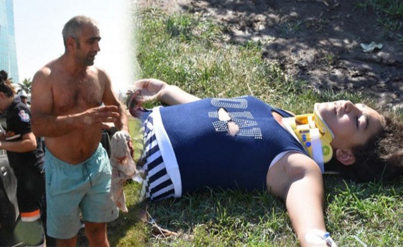Kazada yaralanan çocuklarına ilk müdahaleyi göz yaşlarıyla yaptı