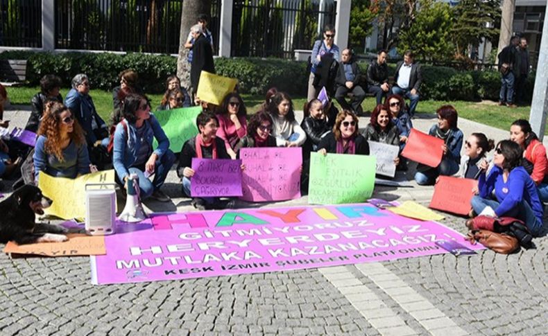 KESK üyelerinden ihraç eylemi