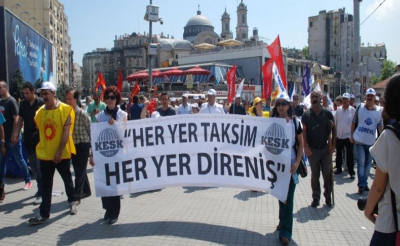 KESK üyesi 2 bin kişi Gezi Parkı’na yürüdü