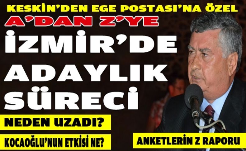 Keskin'den Ege Postası'na özel: İzmir'de adaylık süreci!