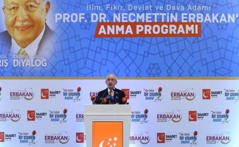 Kılıçdaroğlu, Erbakan'ı anma töreninde konuştu