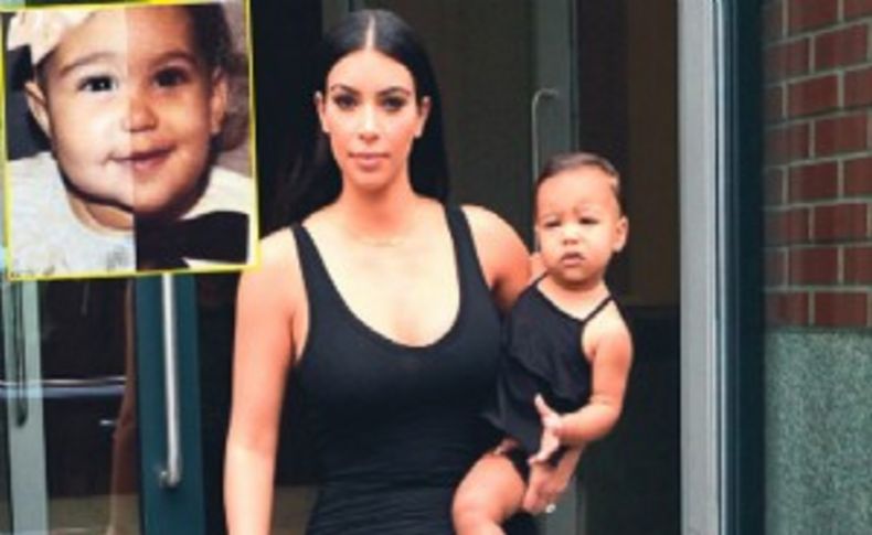 Kardashian ve kızının müthiş benzerliği!