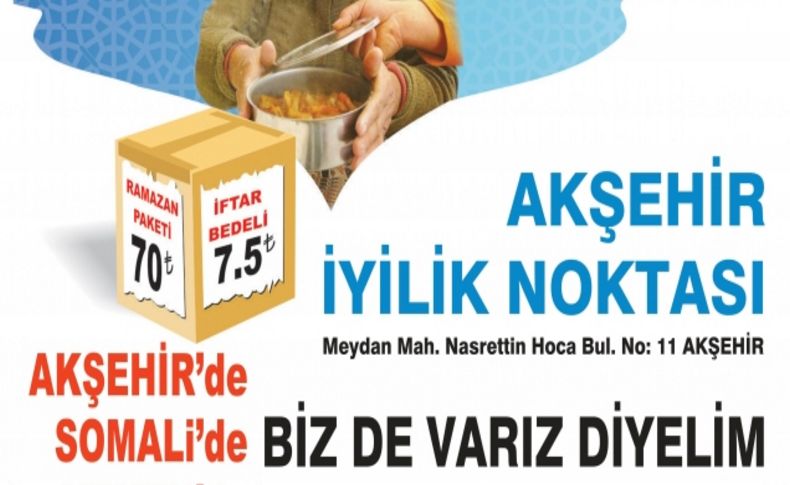 Kimse Yok Mu Akşehir İyilik Noktası 'Bir dünya iyilik için niyetli'