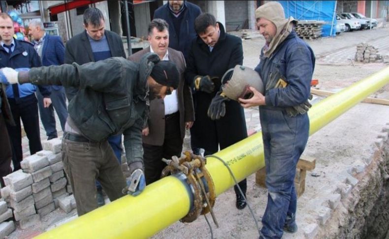 Kınık'ta doğal gaz abonesi 500'e ulaştı