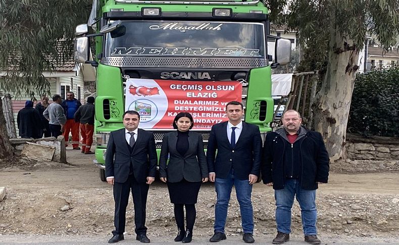 Kiraz'dan Elazığ'a yardım