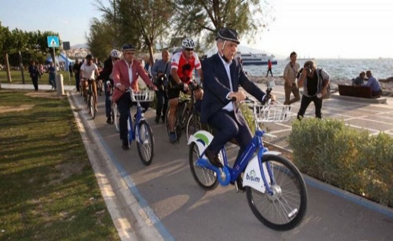 Kocaoğlu ve başkanlar İzmir için pedal çevirdi!