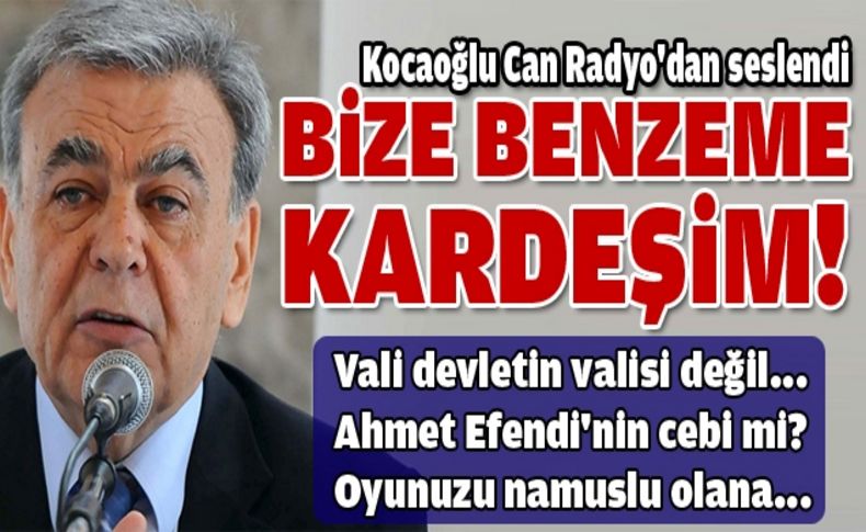 Kocaoğlu'ndan Yıldırım'a sert gönderme