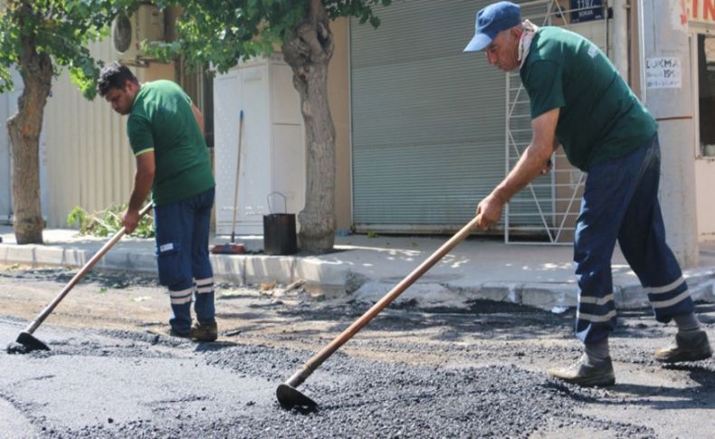 Konak’ın sokaklarına 7 ayda 3 bin 800 ton asfalt