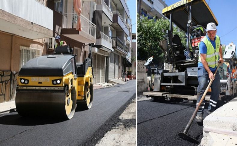 Konak’ta yollar yenileniyor