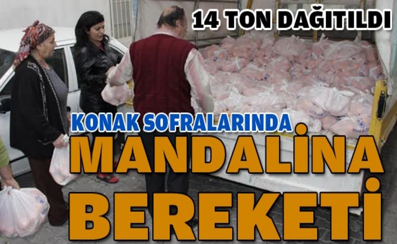 Konak sofralarında mandalina bereketi