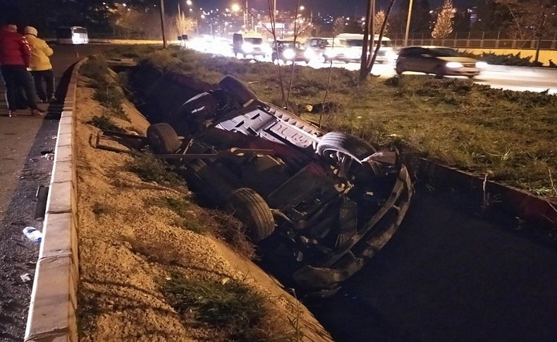 Kontrolden çıkan cip takla attı: 1'i ağır 3 yaralı