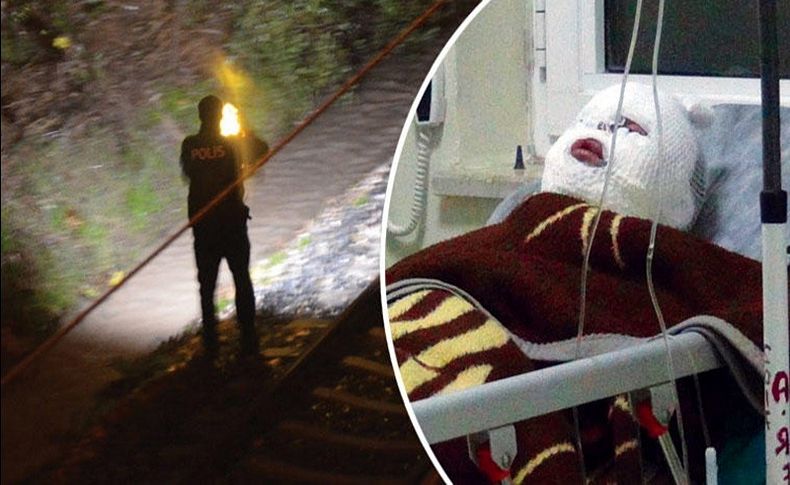 Köprüden trenin üzerine atladılar! Yüksek gerilim hattı...