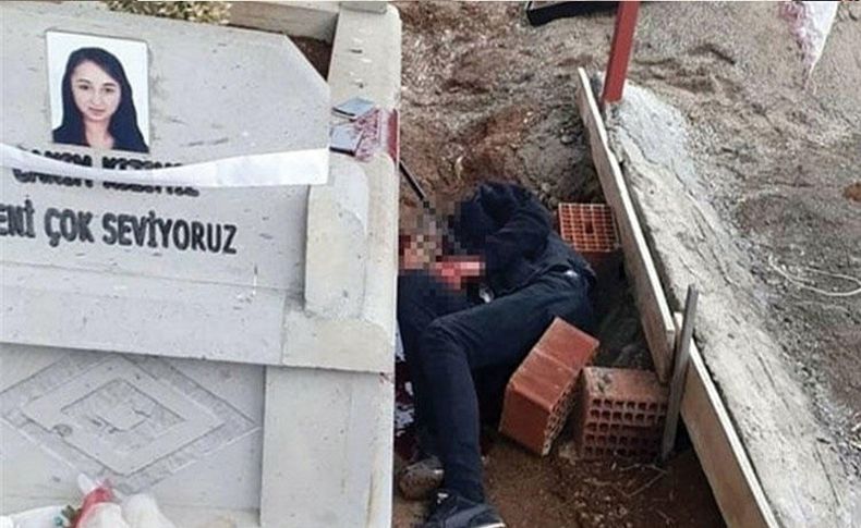 Korkunç olay! Arkadaşının mezarında intihar etti