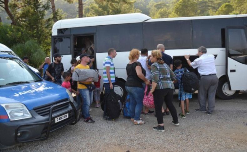 Yolcu otobüsünde 48 kaçak yakalandı