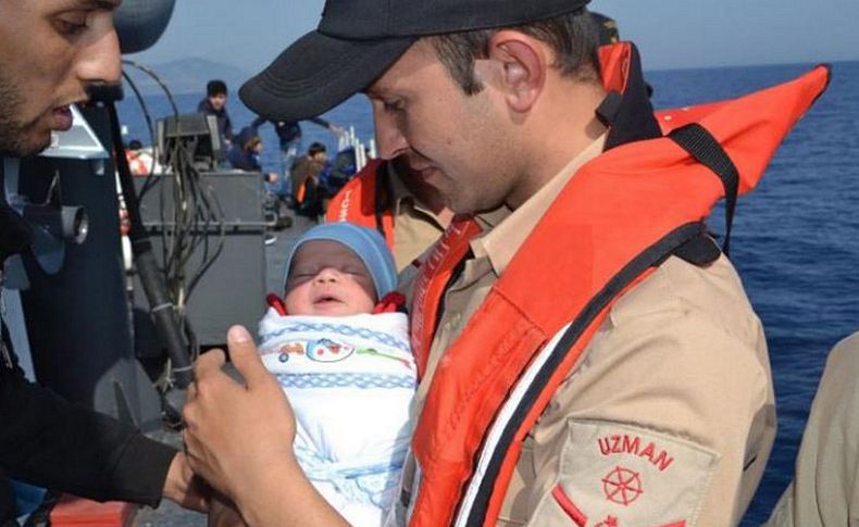 Kundaktaki bebekle umuda yolculuk