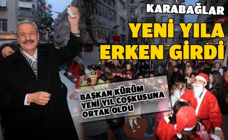 Kürüm yeni yılı sokakta vatandaşlarla kutladı