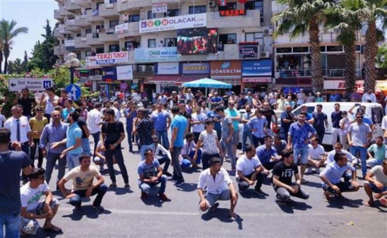 Kuşadası'nda gergin anlar