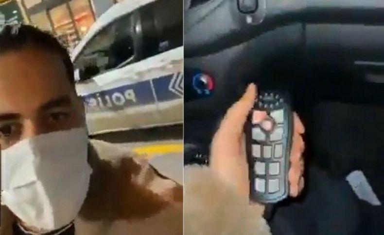 Lüks araçta karpuz satmıştı! Bu kez polis arabası kullandı