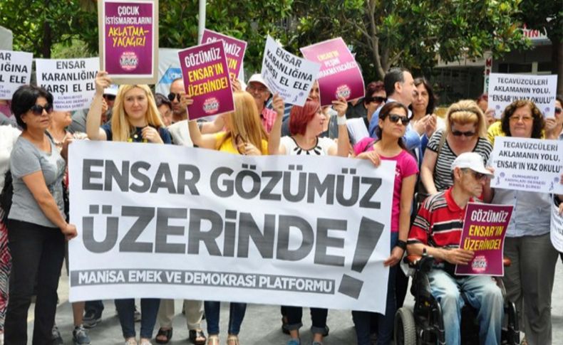 Manisa'da Ensar protestosu