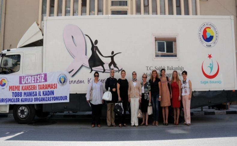 Manisalı kadınlar, Mobil Mamografi Aracı'nda ücretsiz taramadan geçirilecek